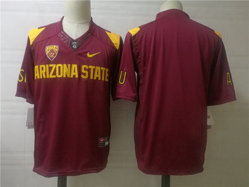 Men Arizona State Sun Devils Blank Red Nike 2025 NCAA Jersey
